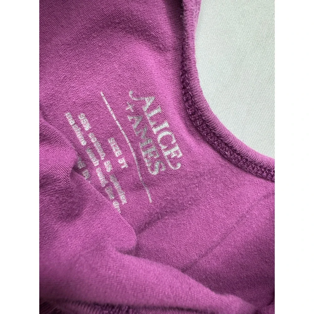 Alice + Ames Girls Purple Long Sleeve Ballet Dress Size 5T Cotton Blend